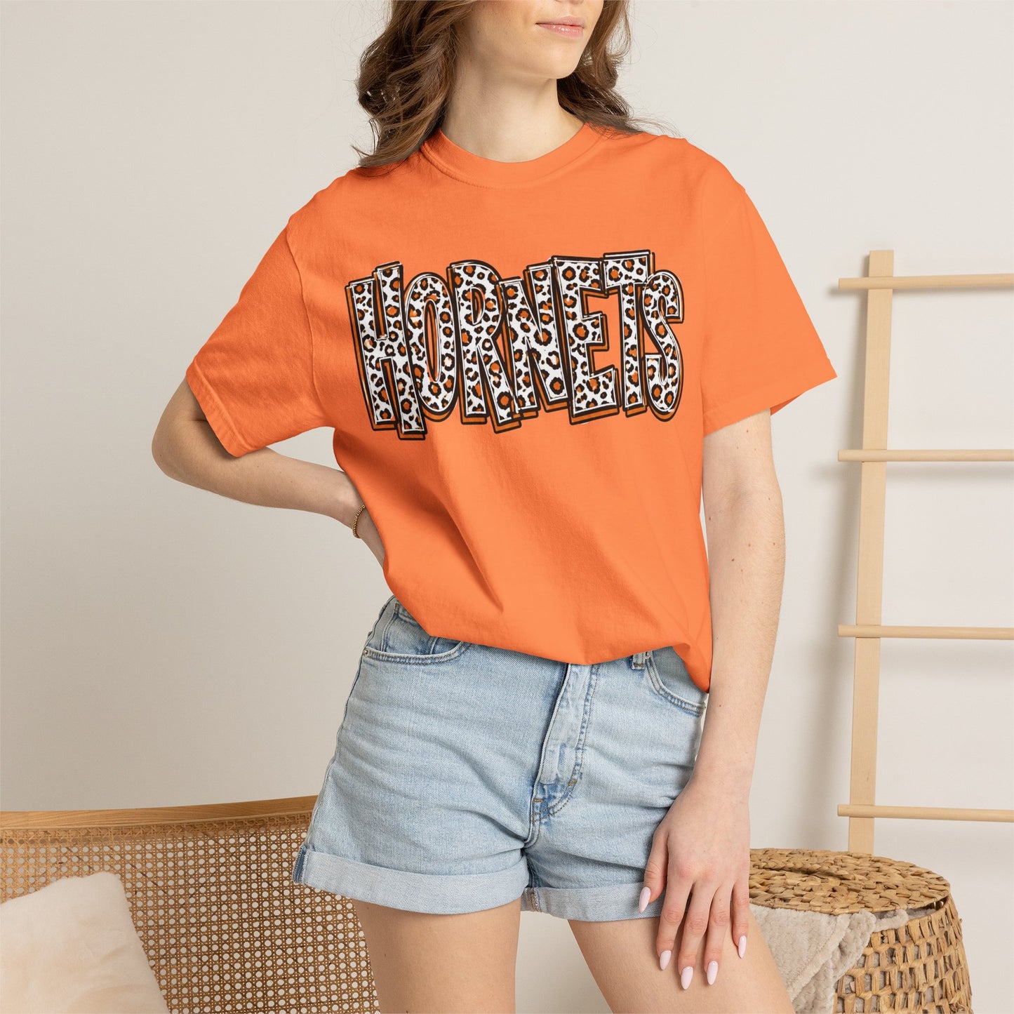 Harrisburg Hornets Leopard Print Graphic T-Shirt — Adult