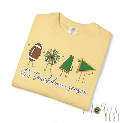 Touchdown Season (Green/Yellow)  T-shirt — Football Friends Graphic