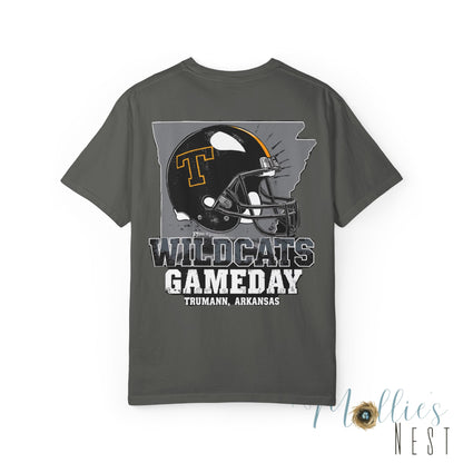 Trumann Wildcats Gameday Football T-Shirt — Arkansas Helmet Tee
