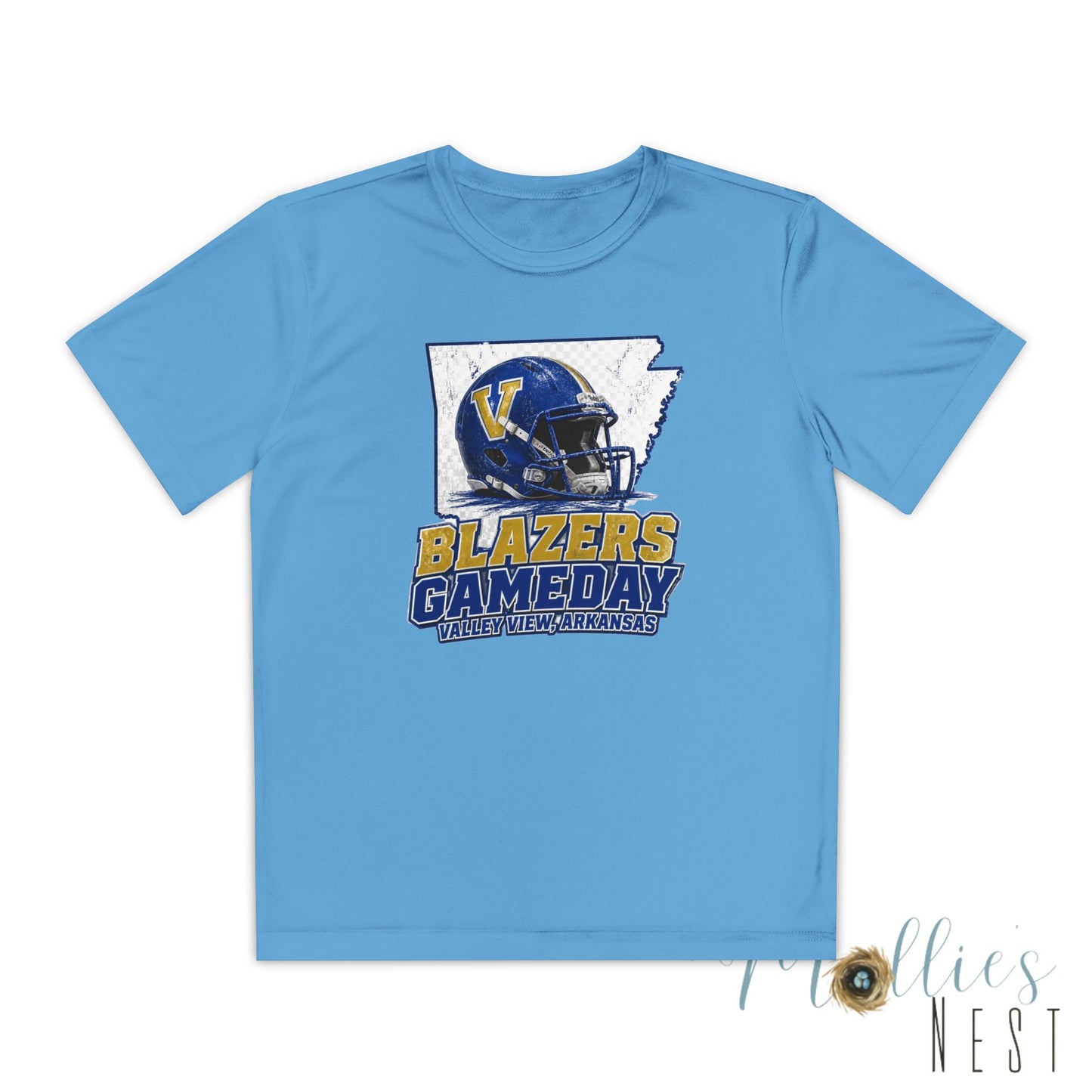 Youth Blazers DRIFIT Gameday Tee – Team Helmet Arkansas Football Shirt