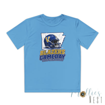 Youth Blazers DRIFIT Gameday Tee – Team Helmet Arkansas Football Shirt