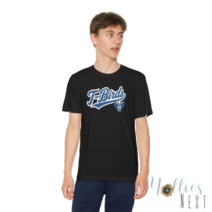 Cross County. Thunderbirds Youth Drifit — Script Logo Team Shirt