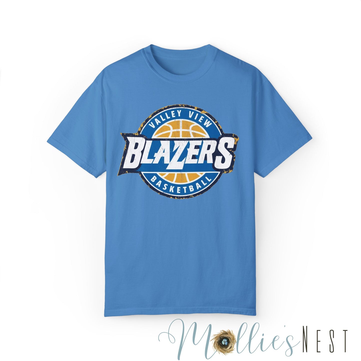Unisex Garment-Dyed T-shirt. Valley View Blazers Basketball