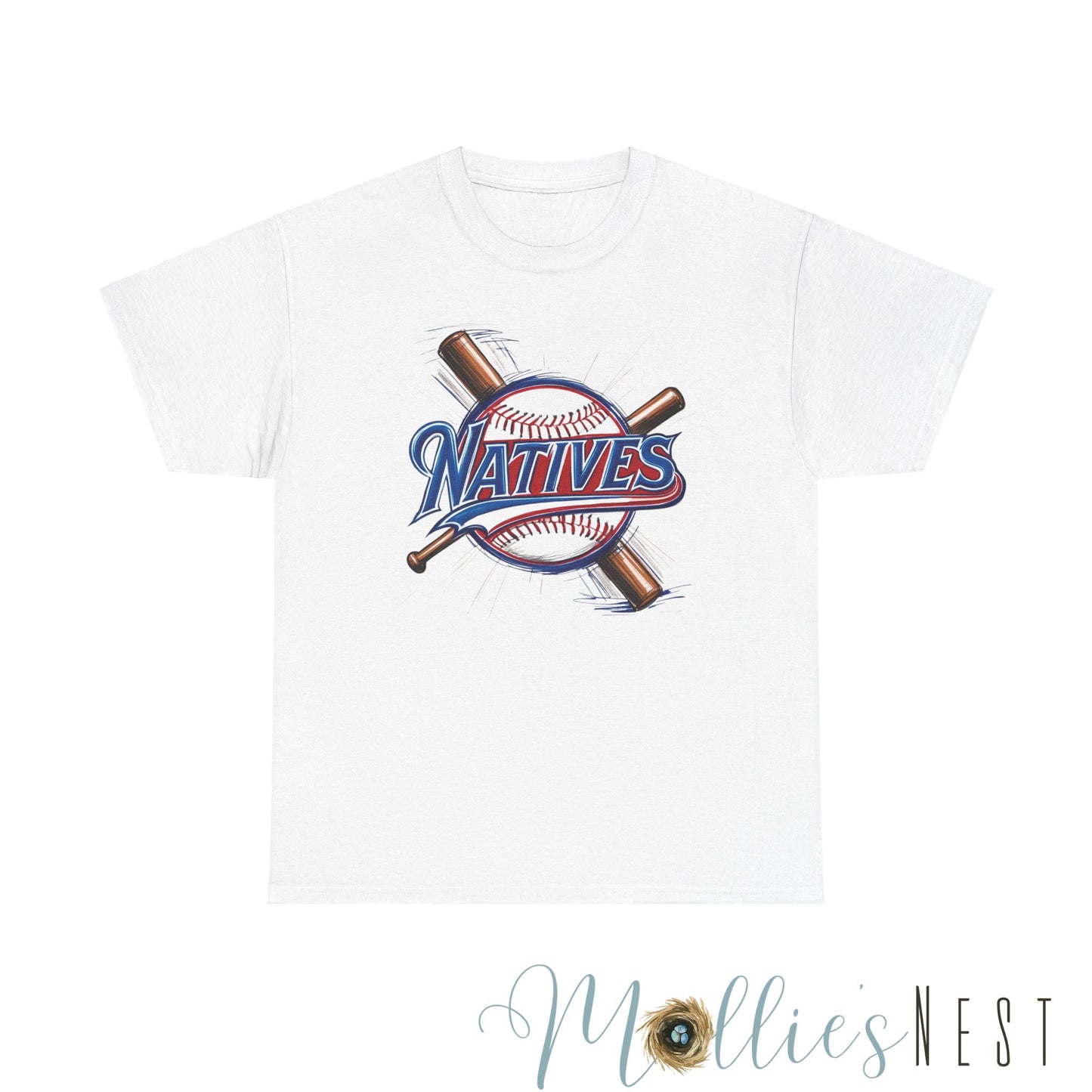 Natives Baseball Heavy Cotton Tee. NATIVES 25