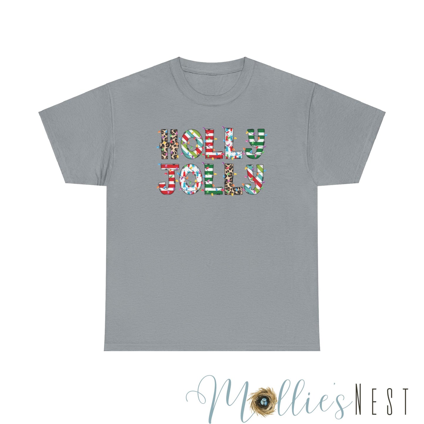 Holly Jolly.  Heavy Cotton Tee