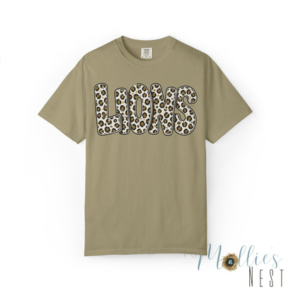 LIONS Leopard Stacked Graphic T-Shirt - ADULT