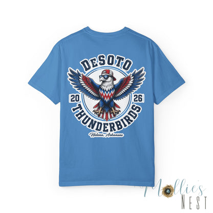 ADULT.  T‑Shirt — DeSoto Thunderbirds Mascot Graphic (2026)
