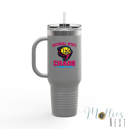 Insulated Travel Mug — 'Natural State Chaos' 40oz Stainless Tumbler