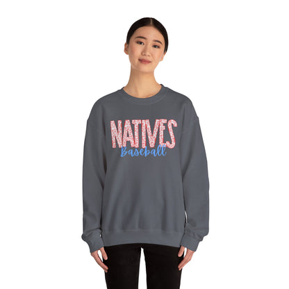 Natives Baseball Unisex Heavy Blend™ Crewneck Sweatshirt - Cozy Sportswear for Fans