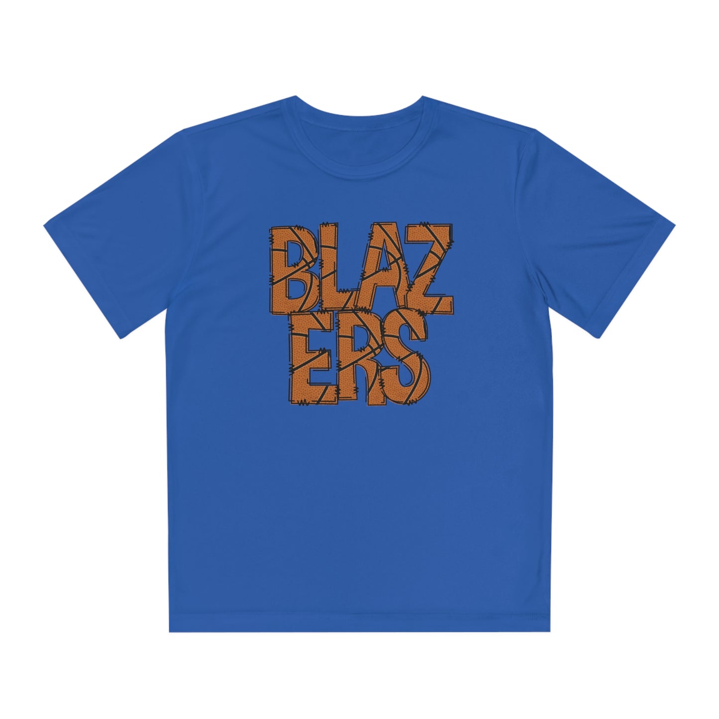 Youth Competitor Tee. Basketball Font Blazer