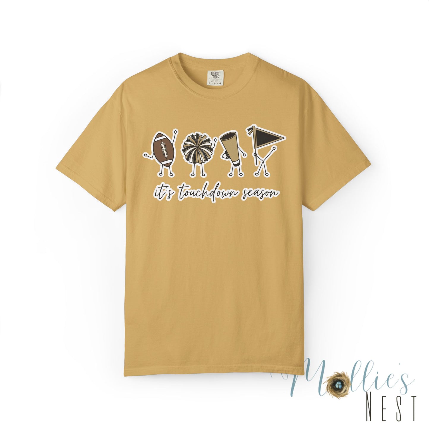 Touchdown Season (Black/Gold) - T-Shirt Football Friends Graphic