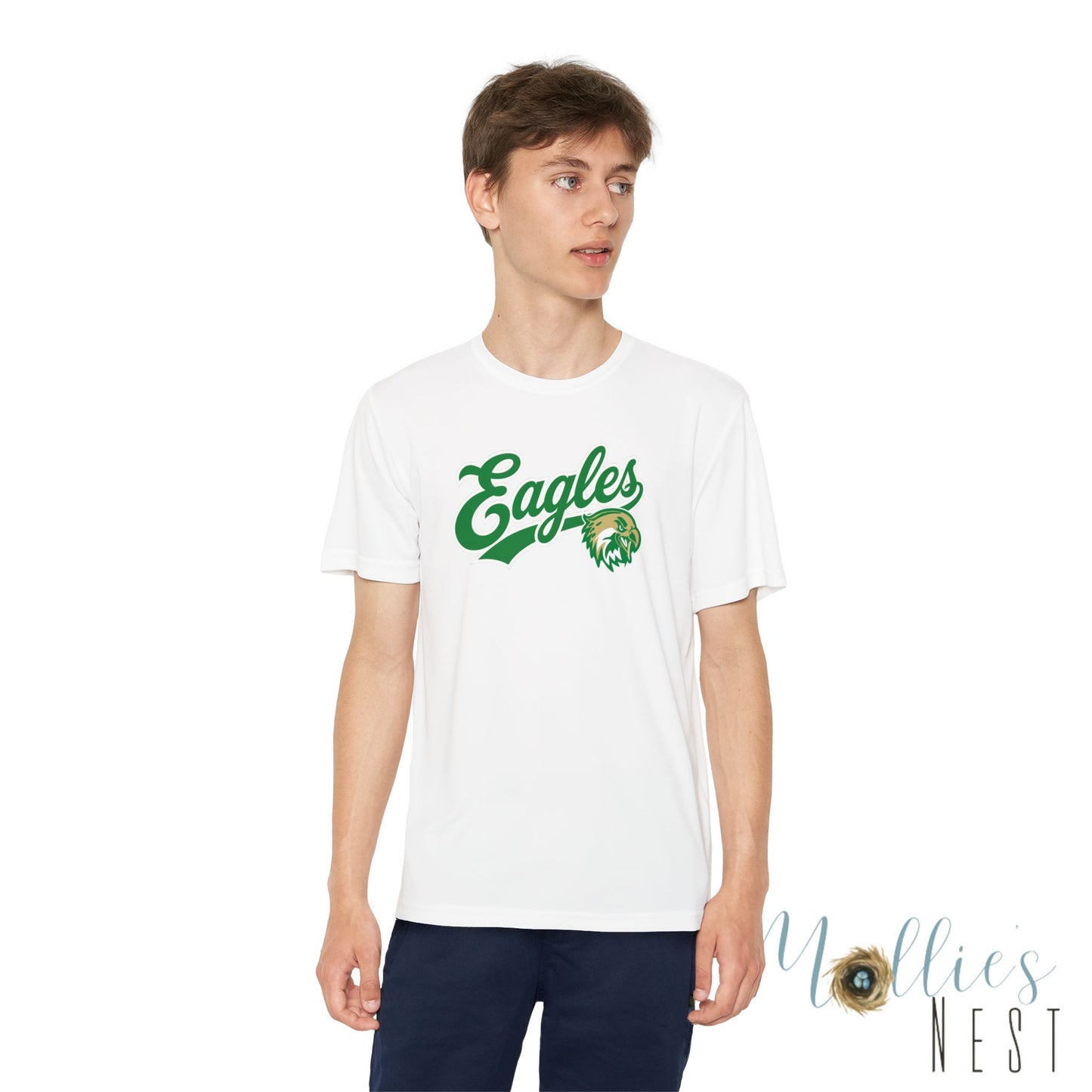 GCT Eagles Youth Drifit — Script Logo Team Shirt