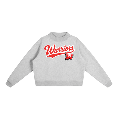 Essential Fleece Mock-Neck Crew Sweatshirt - Westside Warriors