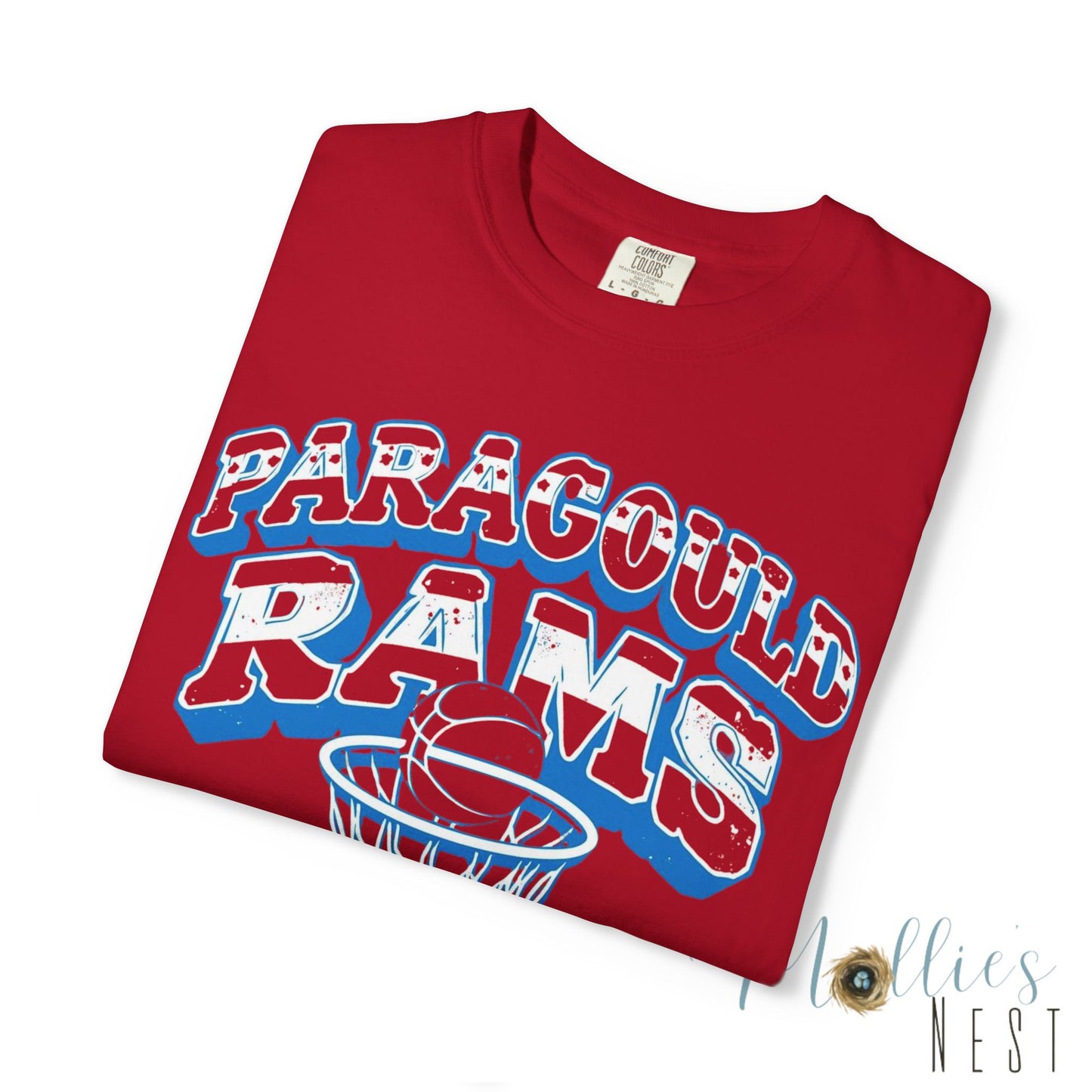 Paragould Rams Retro Basketball. ADULT comfort colors