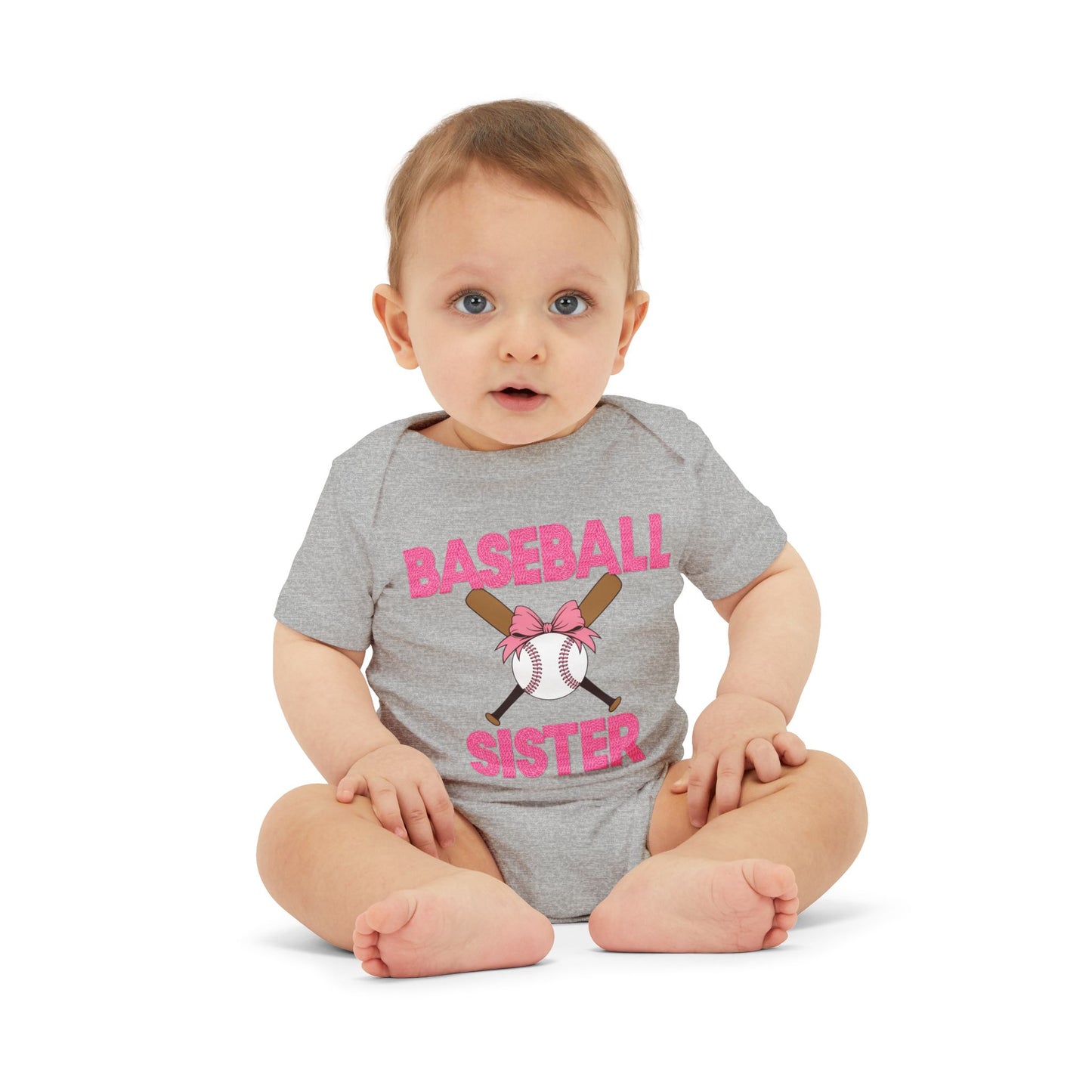 Baseball Sister Infant Jersey One Piece - Adorable Baby Bodysuit for Little Sports Fans