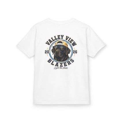 YOUTH.  Valley View Blazers Black Lab 2026 T-Shirt — Vintage Tee (2026)