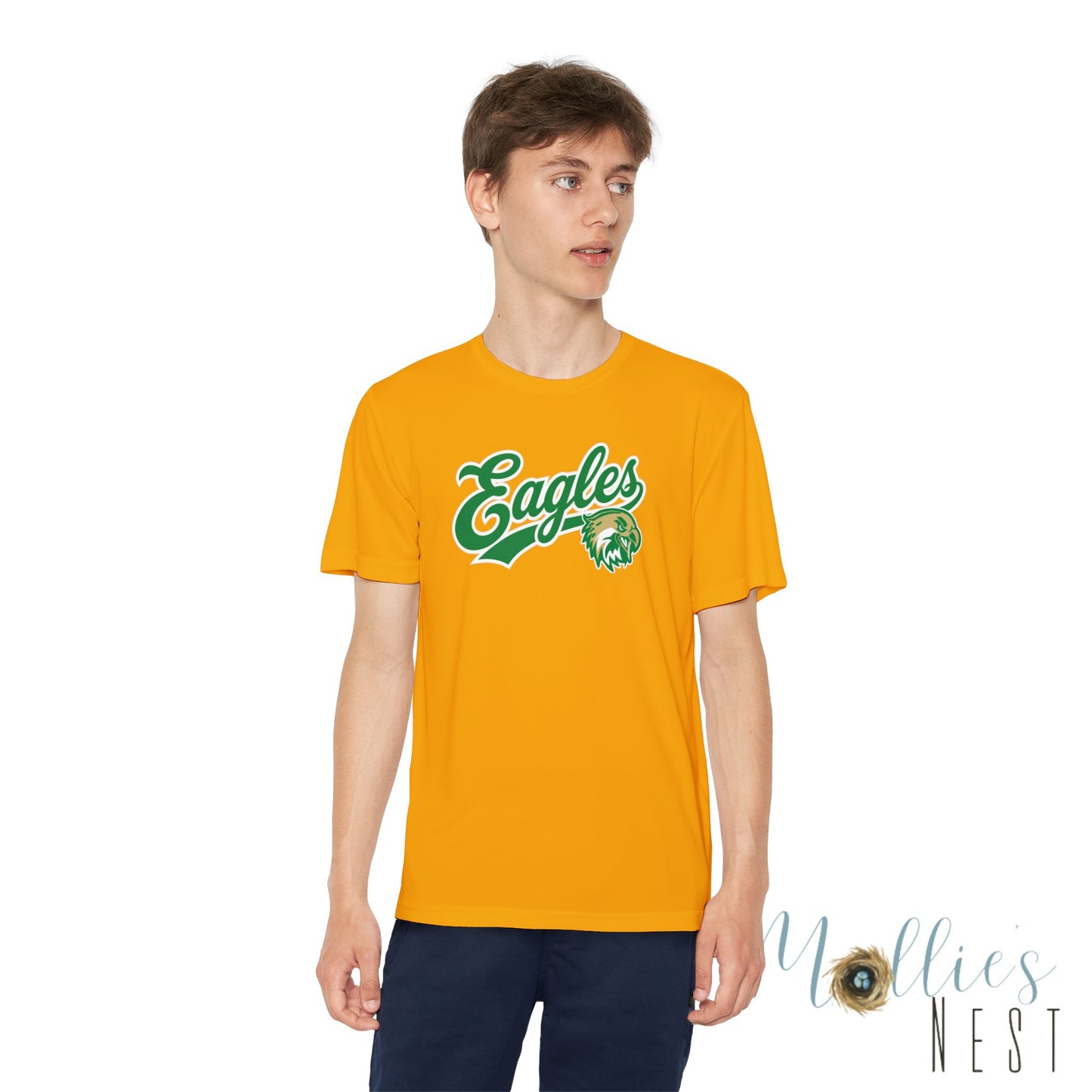 GCT Eagles Youth Drifit — Script Logo Team Shirt