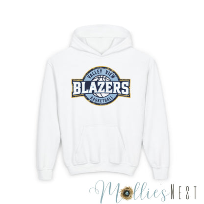Youth Heavy Blend Hooded Sweatshirt. Blazers Basketball