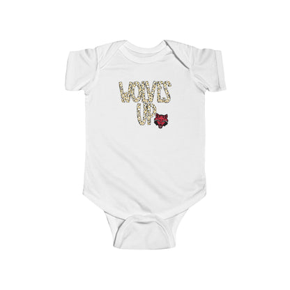 Cute Infant Bodysuit - "Wolves Up" Baby Outfit