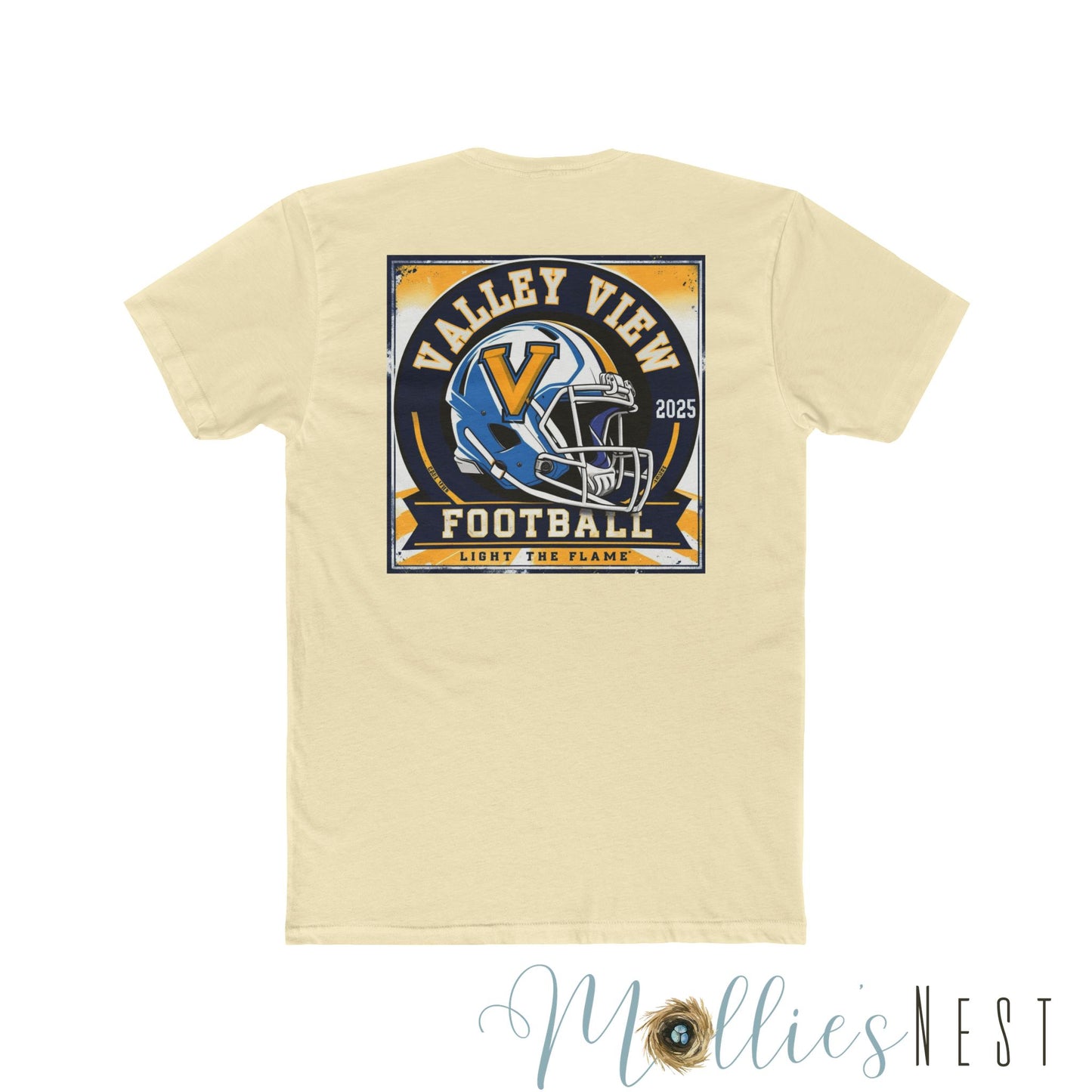 Valley View Football Unisex Cotton Crew Tee, Sports Tee, School Spirit Shirt, Game Day Apparel, Football Fan Wear