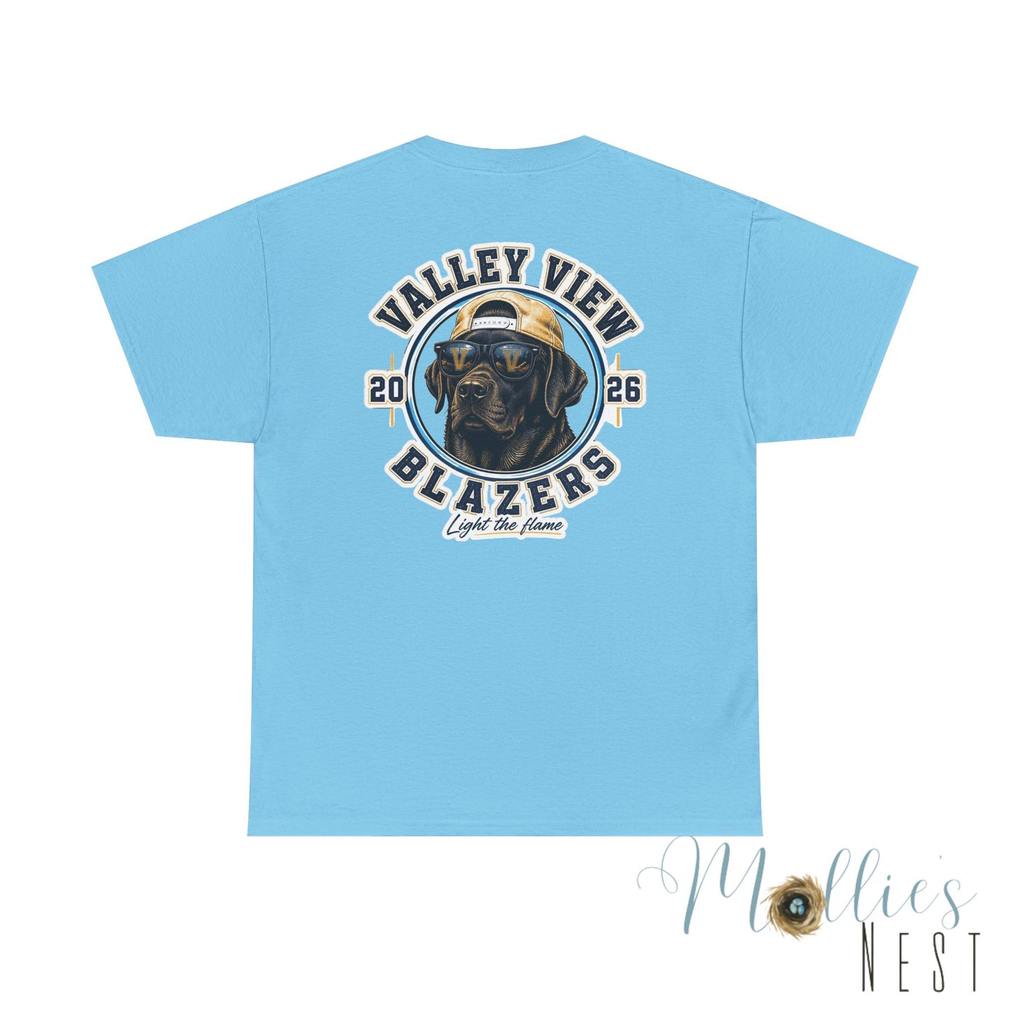 Valley View Blazers. Black Lab 2026 T‑Shirt — Dog Logo Tee