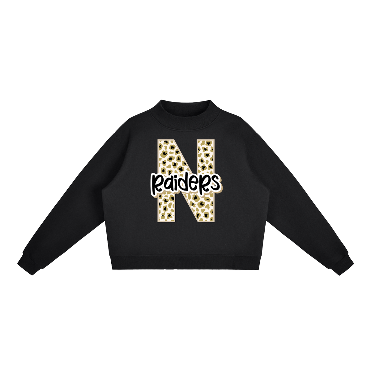 Essential Fleece Mock-Neck Crew Sweatshirt - Nettleton Raiders