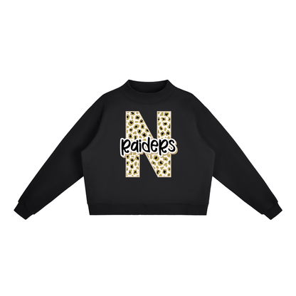 Essential Fleece Mock-Neck Crew Sweatshirt - Nettleton Raiders