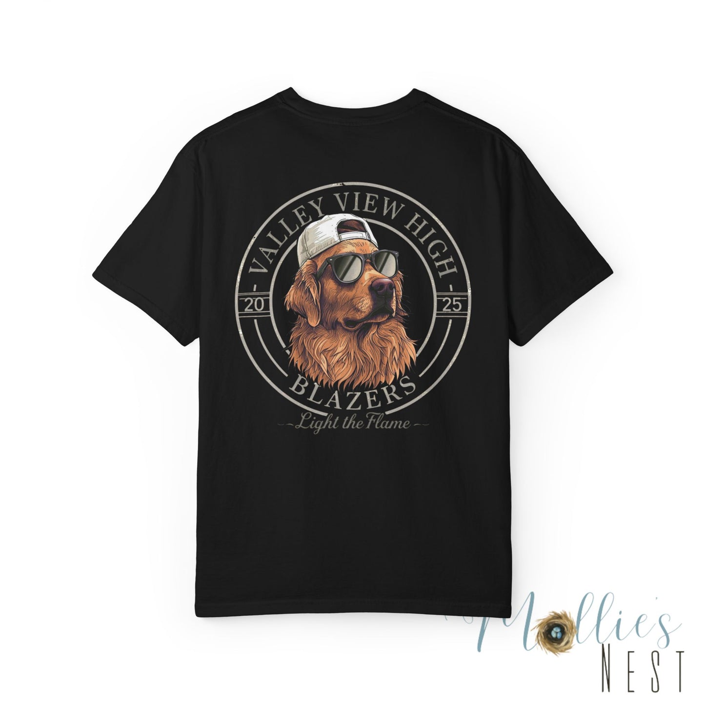 Valley View Blazers. Dog with sunglasses graphic shirt