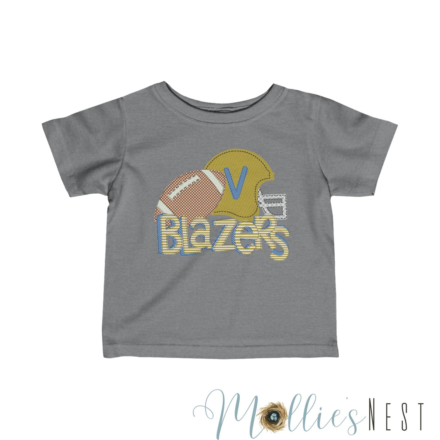 Infant Blazers. Football Fine Jersey Tee