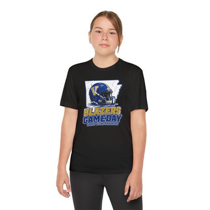 Youth Blazers DRIFIT Gameday Tee – Team Helmet Arkansas Football Shirt