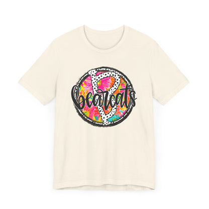 Bearcats. Dalmation Spot ADULT Jersey Short Sleeve Tee