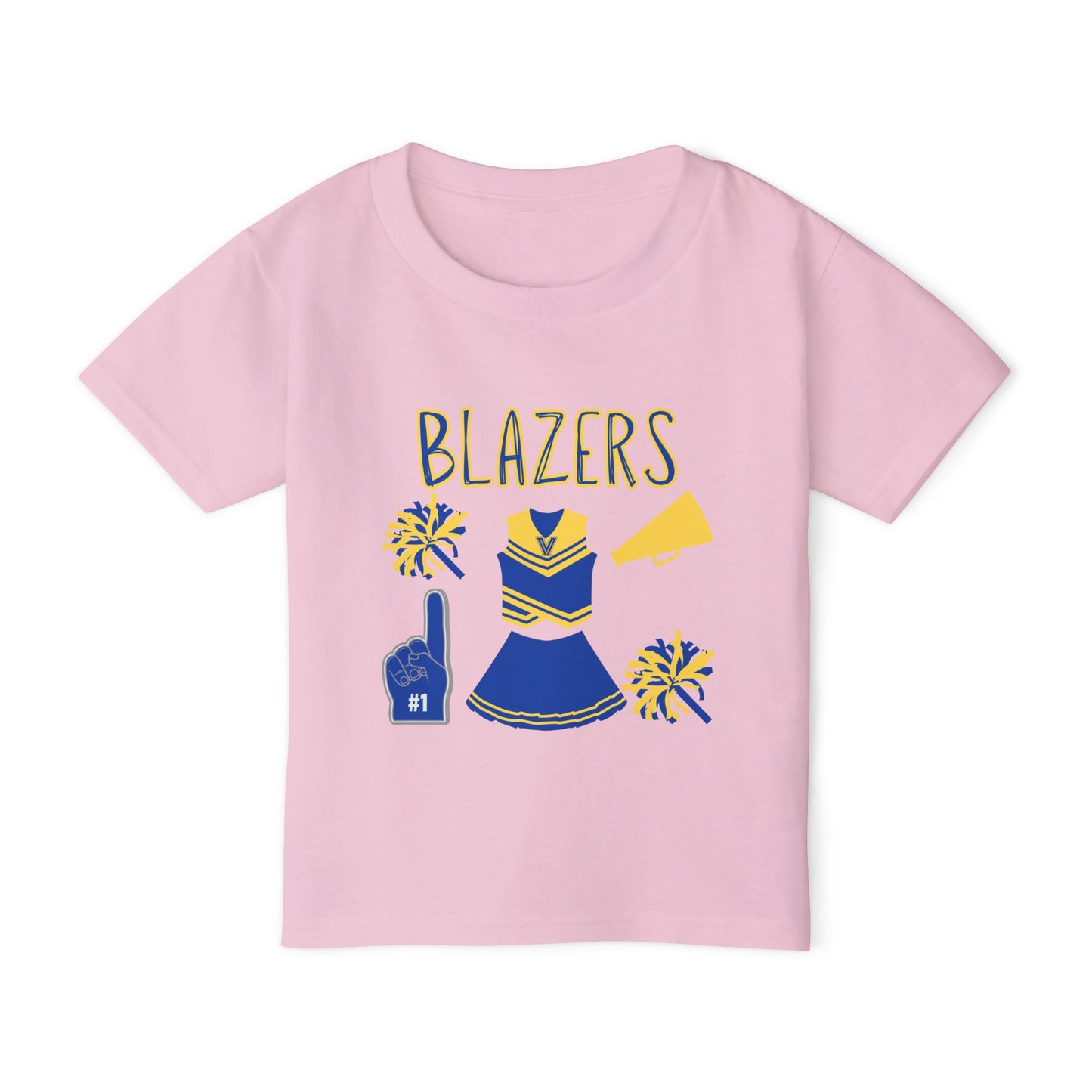 Blazers Cheer. Heavy Cotton™ Toddler T-shirt