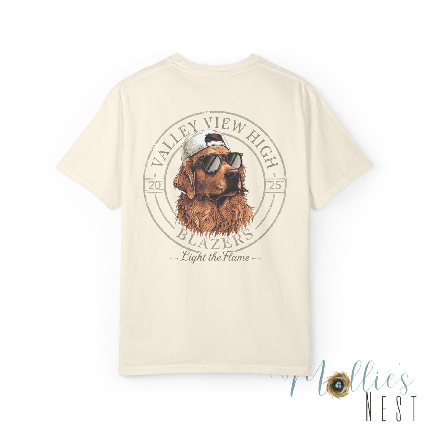 Valley View Blazers. Dog with sunglasses graphic shirt