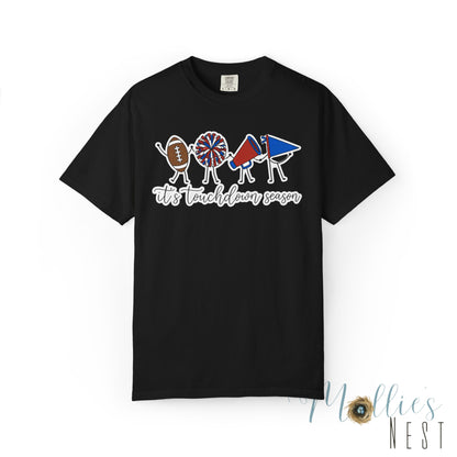 Touchdown Season (Blue/Red) T-Shirt — Football Friends Graphic
