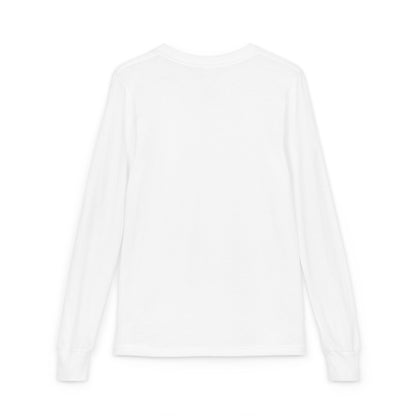 Youth Long Sleeve Tee — Blazers Flaming Football Helmet Graphic
