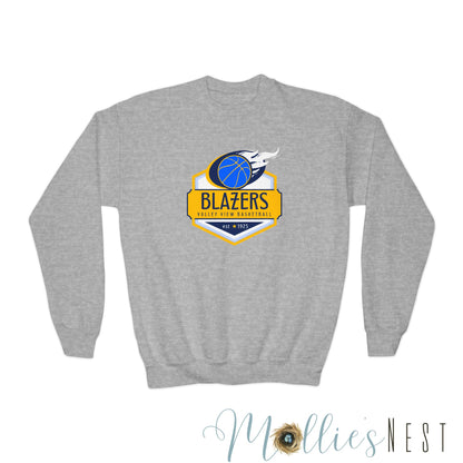 Youth Crewneck Sweatshirt. blazers Basketball