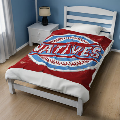 Velveteen Plush Blanket. NATIVES 25