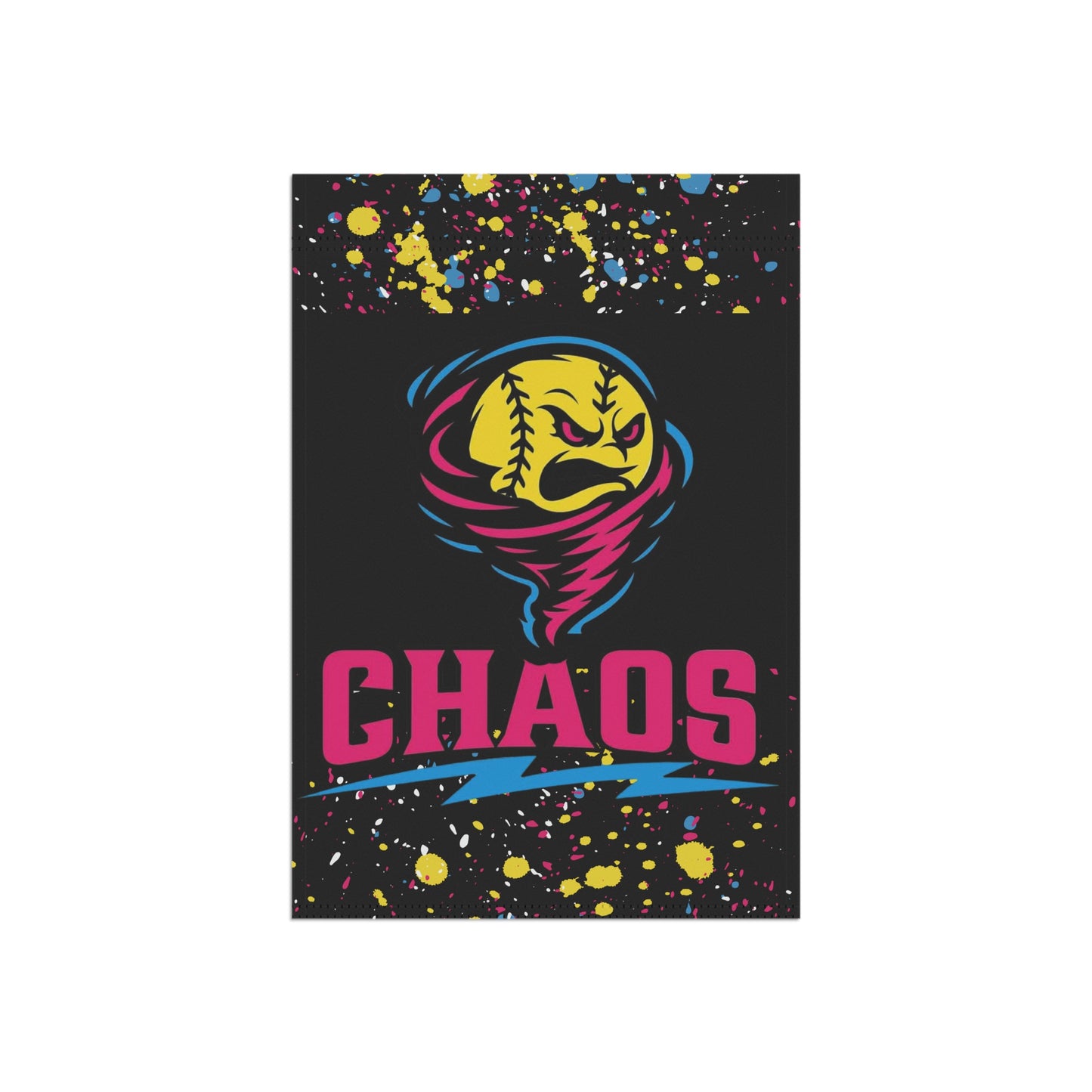 Chaos Softball Garden Flag - Sports Yard Banner
