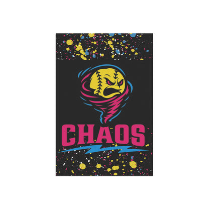 Chaos Softball Garden Flag - Sports Yard Banner
