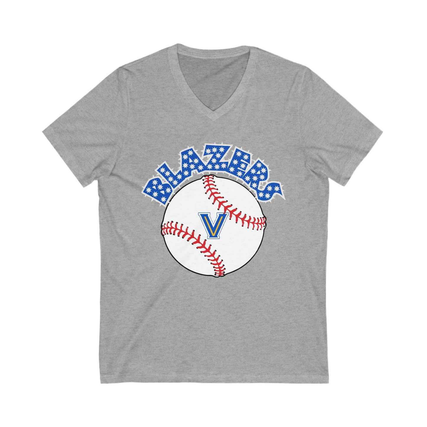 Blazers Baseball Jersey Short Sleeve V-Neck Tee