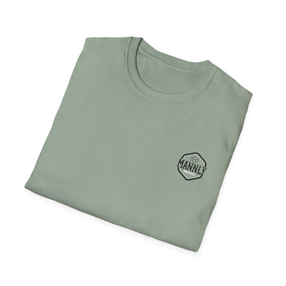 Mannly Brand Unisex Softstyle T-Shirt for Ski Enthusiasts - Cozy Comfort & Adventure
