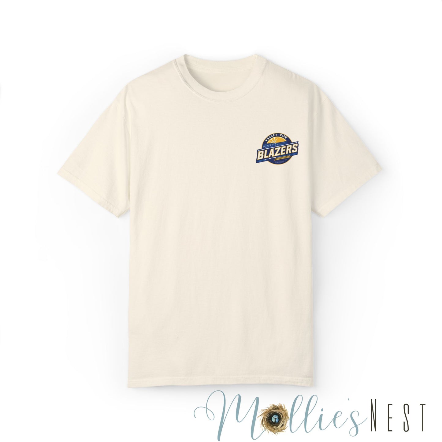 Unisex Garment-Dyed T-shirt. Valley View Blazers - CUSTOM Design. June 2025