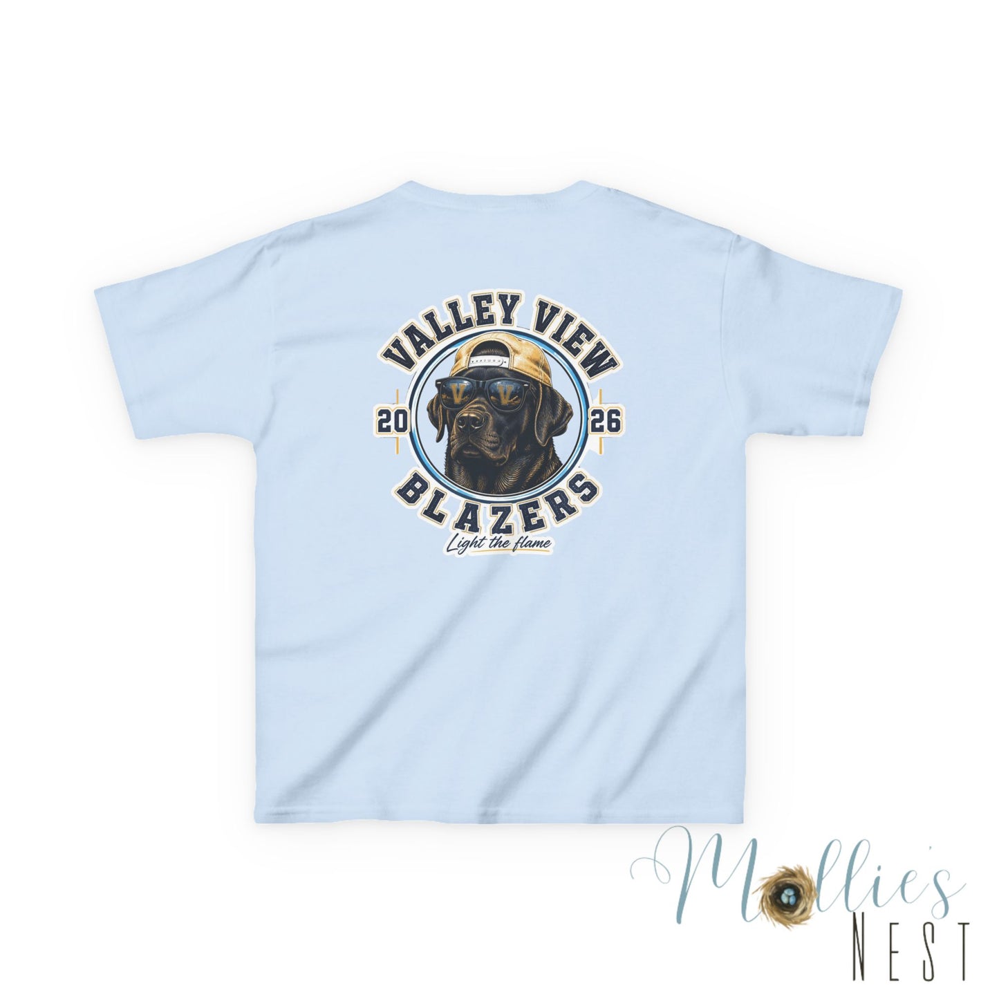 YOUTH.  Valley View Blazers Black Lab 2026 T-Shirt — Vintage Tee (2026)