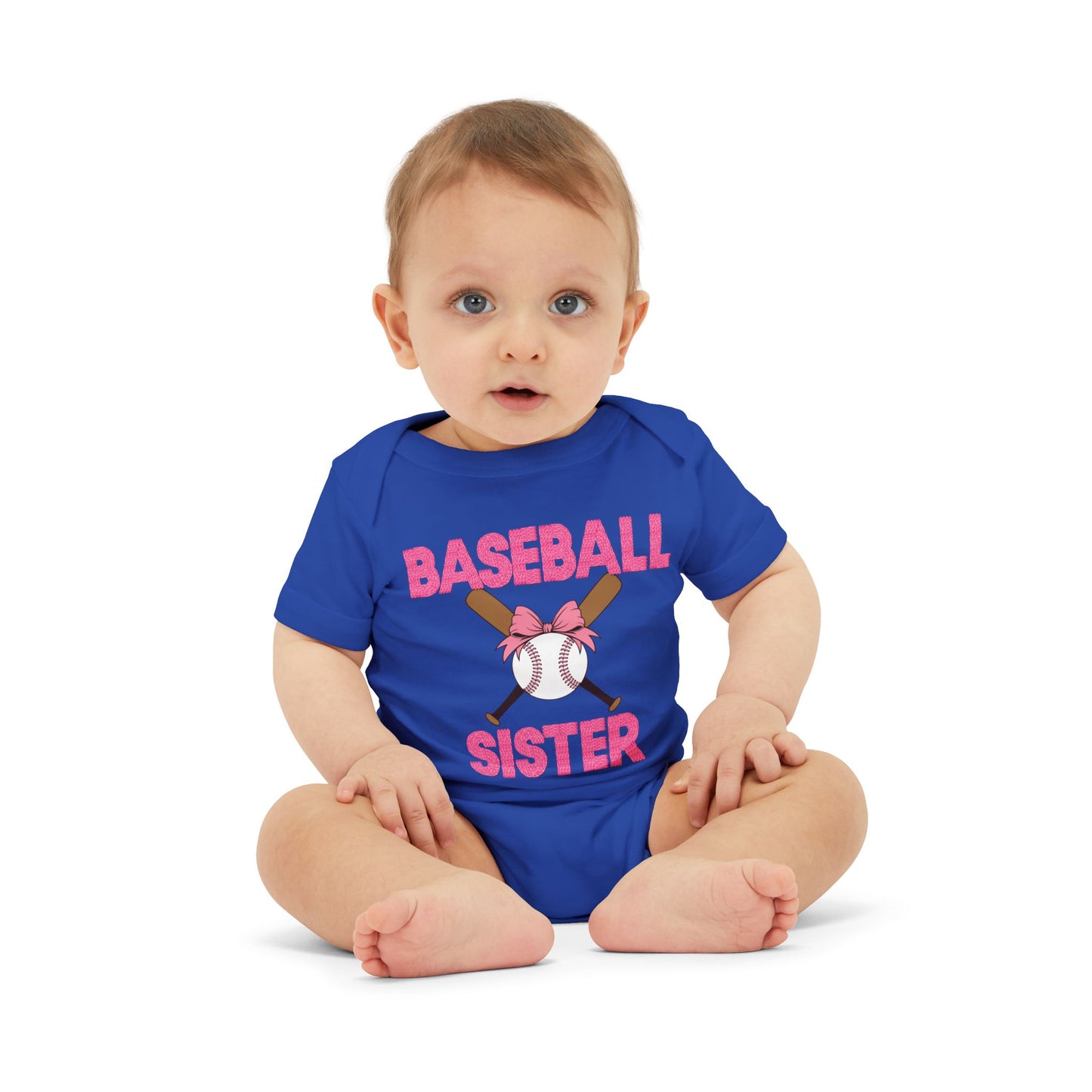 Baseball Sister Infant Jersey One Piece - Adorable Baby Bodysuit for Little Sports Fans