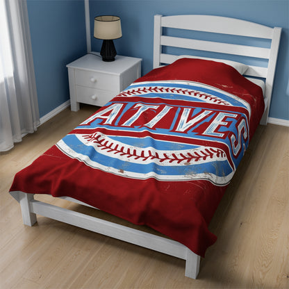 Velveteen Plush Blanket. NATIVES 25