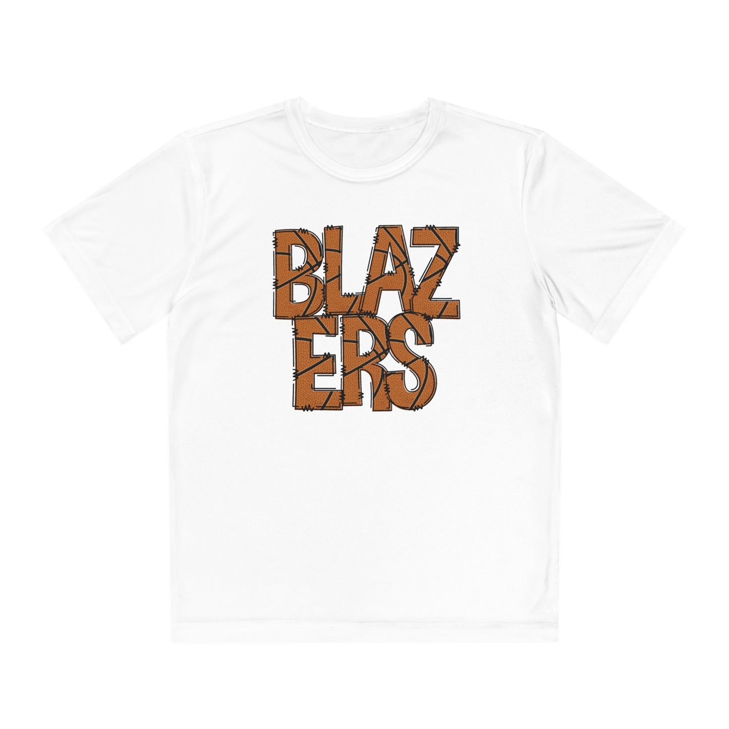 Youth Competitor Tee. Basketball Font Blazer