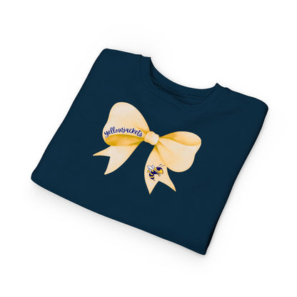 TODDLER. Yellowjackets Bow Sweatshirt