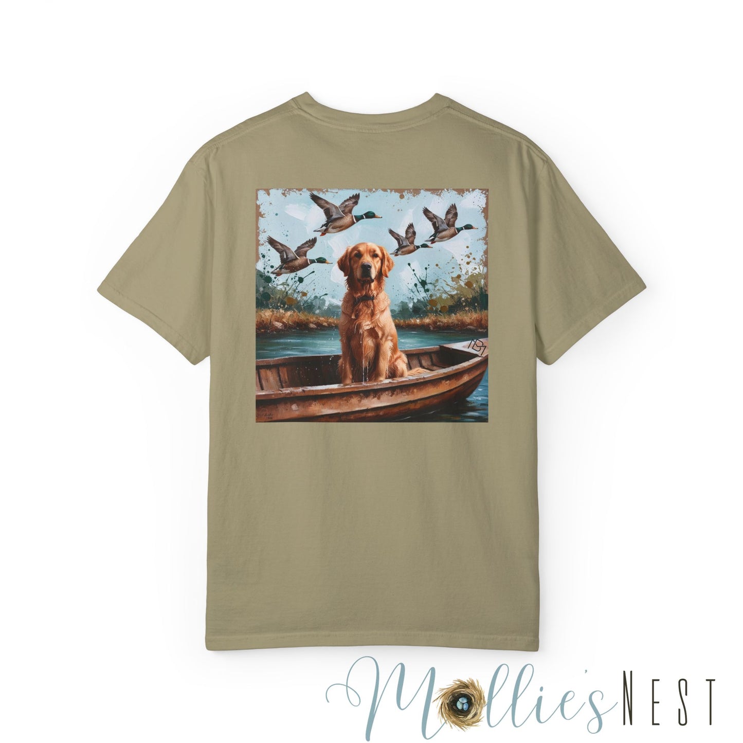 Unisex Garment-Dyed T-shirt. MANNLY BRAND- DUCK DOG