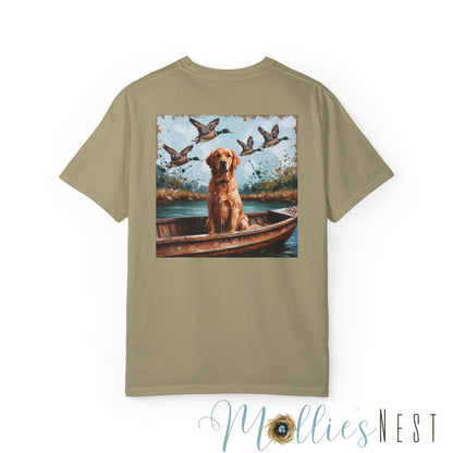 Unisex Garment-Dyed T-shirt. MANNLY BRAND- DUCK DOG