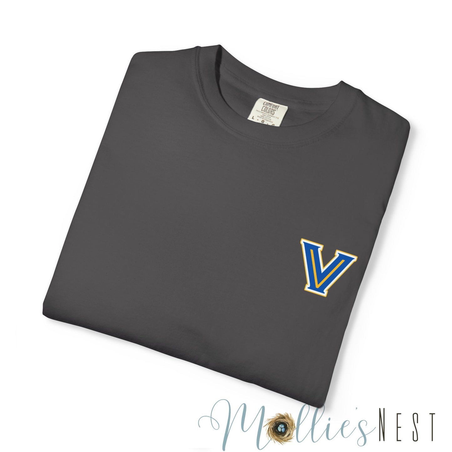 Valley View Light the Flame Football Helmet T-Shirt | Unisex Garment-Dyed Tee for Football Fans, Game Day Shirt, Sports Apparel, Casual Wear